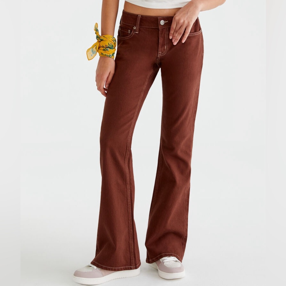 AÉROPOSTALE Womens Flare Low-Rise Jean